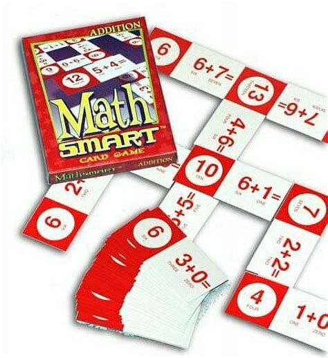 math smart card game|addition card game for first.